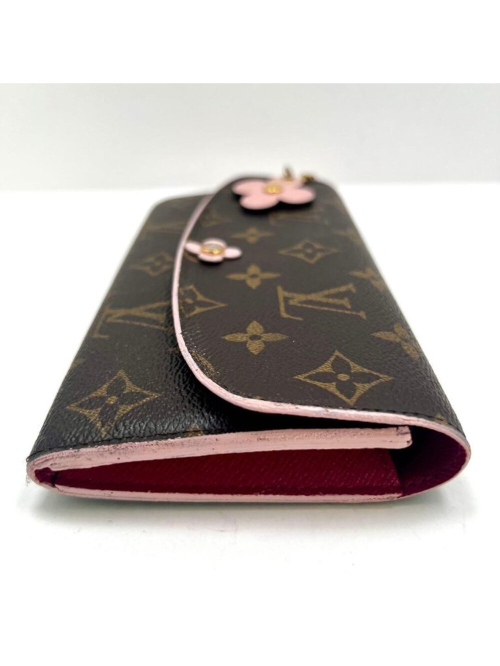Louis Vuitton Monogram Portefeuille Emily Flower Charm Wallet - Picture 10 of 15
